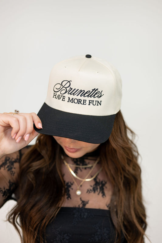 BRUNETTES HAVE MORE FUN HAT*