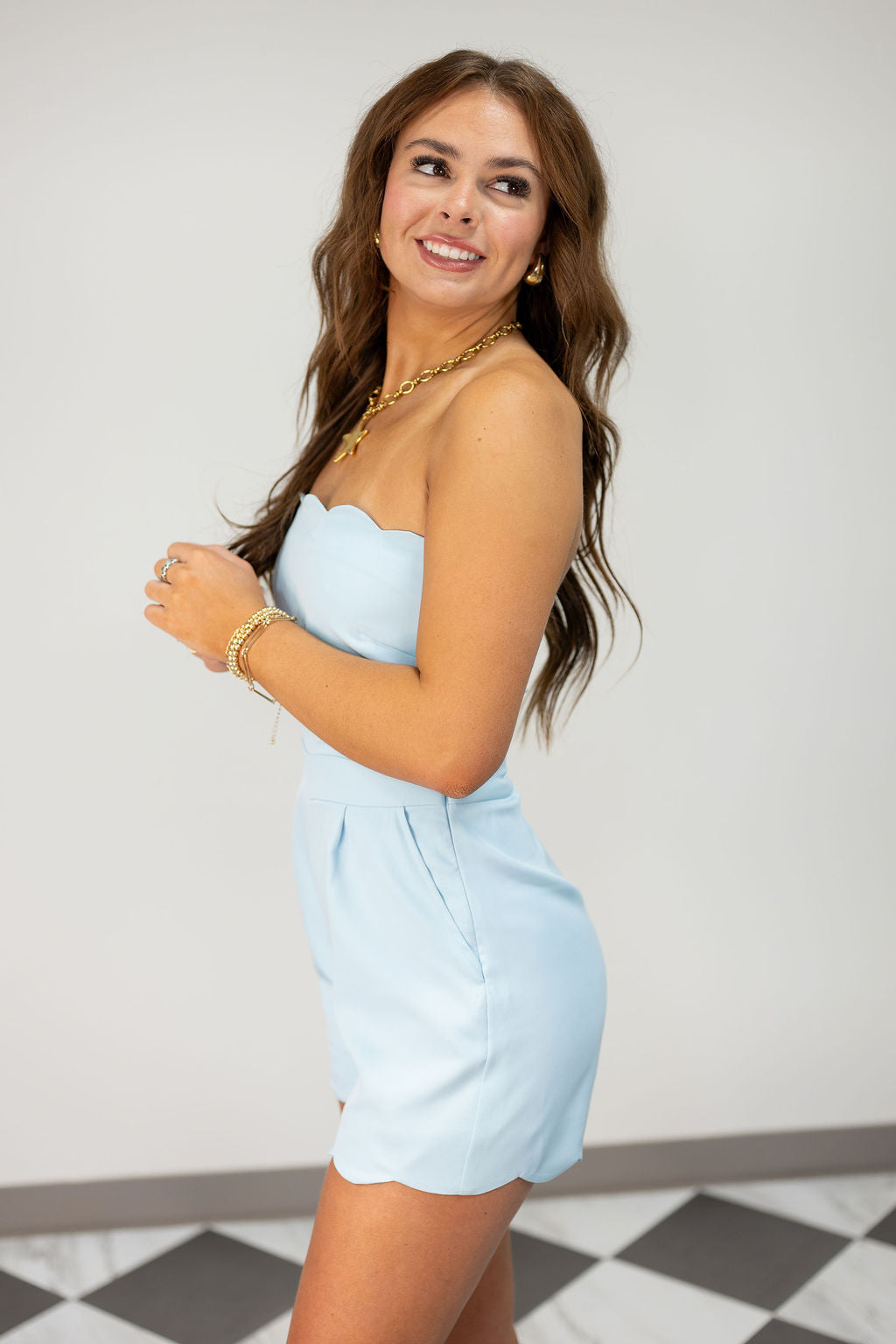 OCEANSIDE CHIC ROMPER*