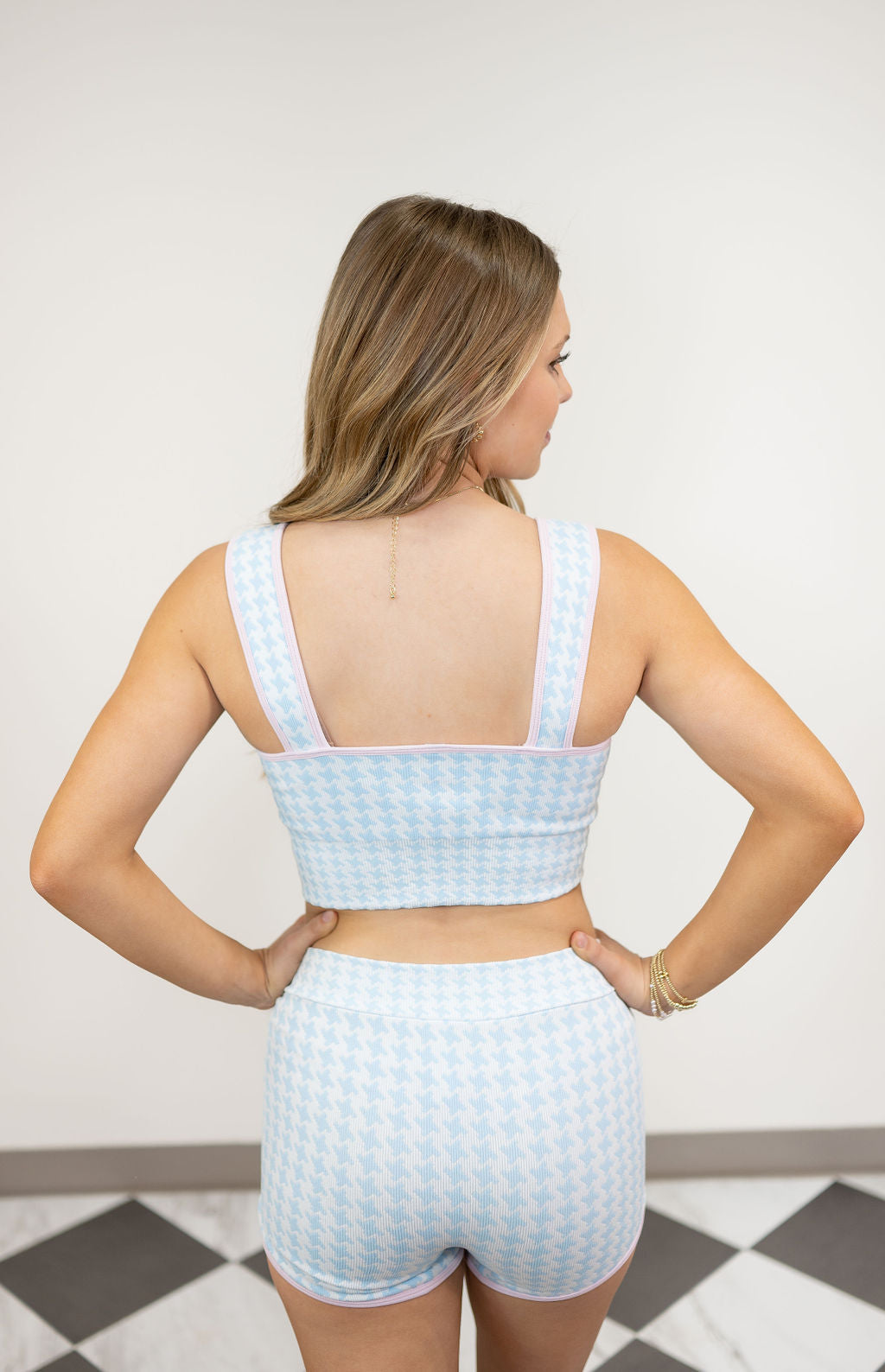 HAILEY HOUNDSTOOTH SET*