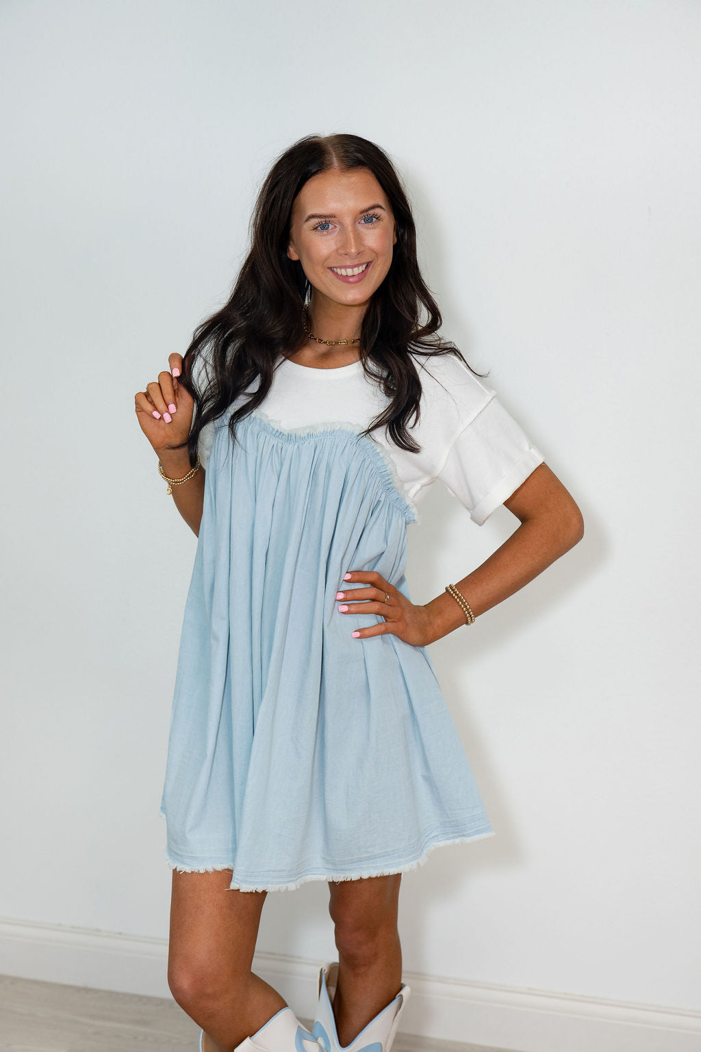 BACKYARD BLUES DRESS*