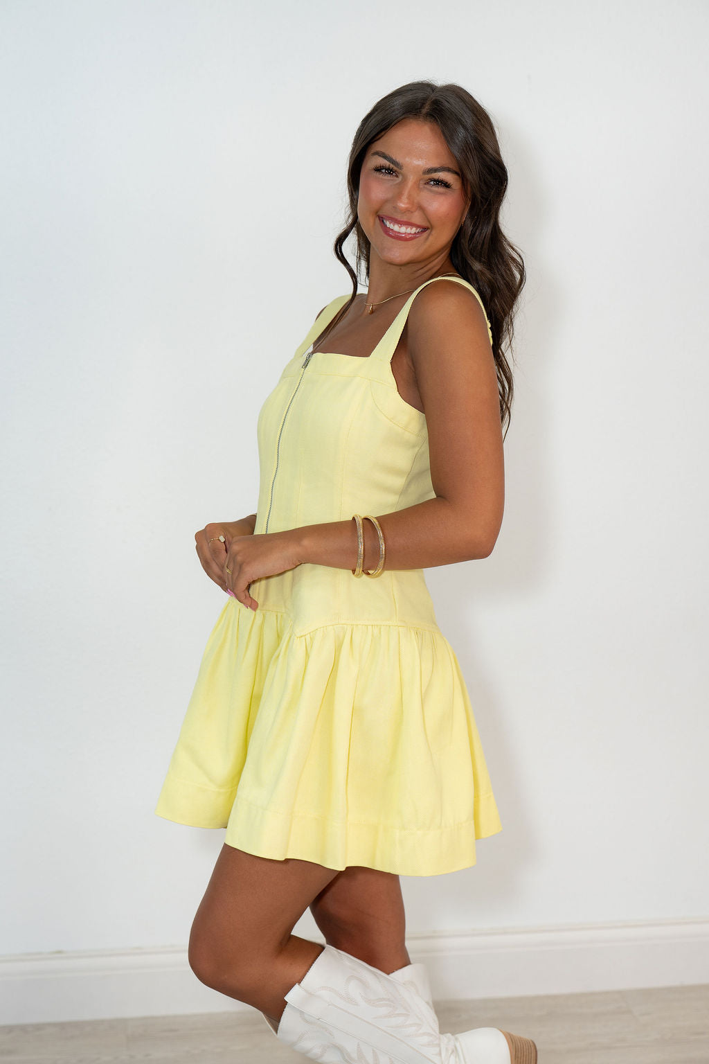 DENIM MELODY DRESS*