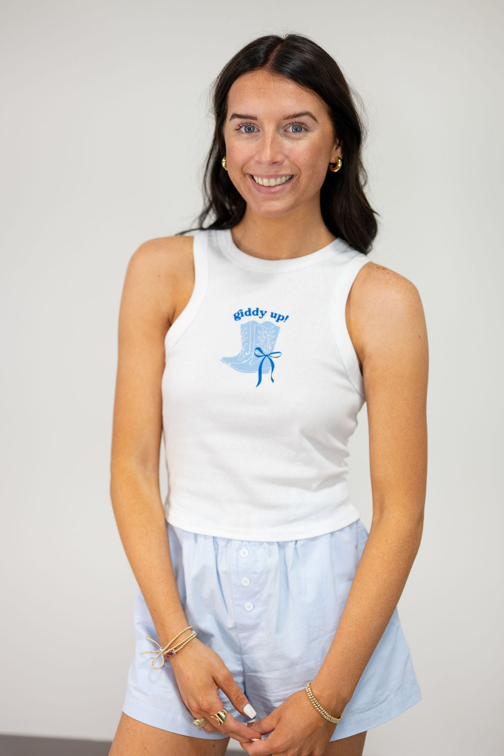 GIDDY UP BOOTS TANK*