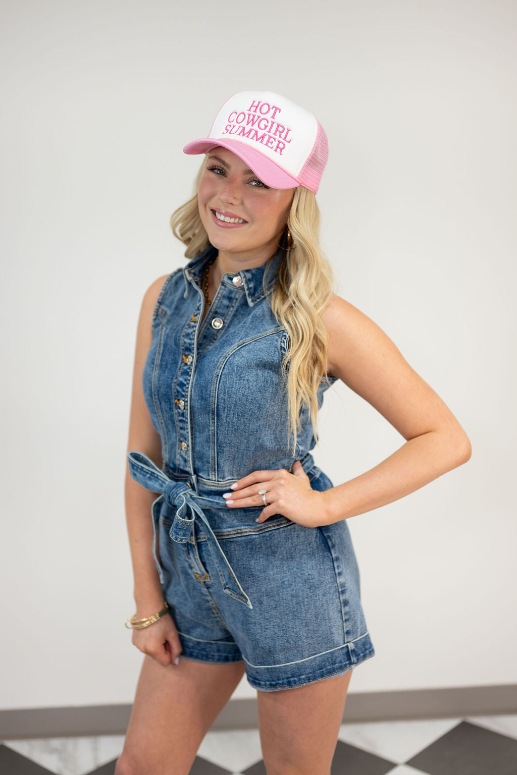 BLUE JEAN BABY ROMPER*