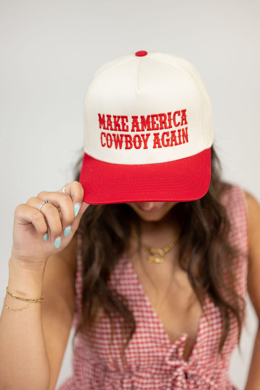 MAKE AMERICA COWBOY AGAIN HAT*