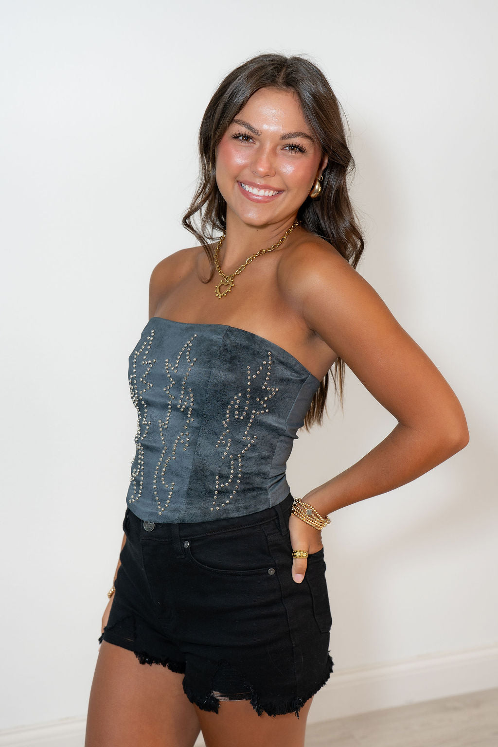 COWBOY COUTURE TOP*