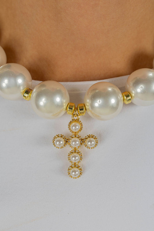 FAITH PEARL NECKLACE