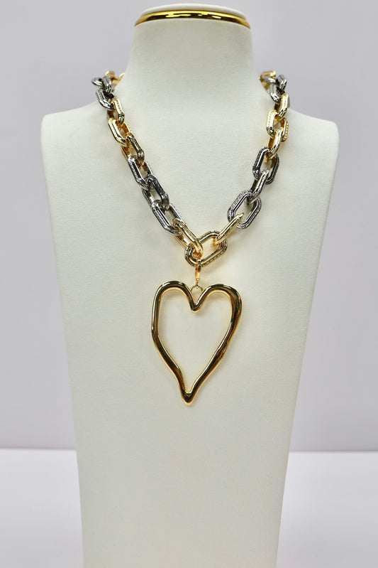 PALMER HEART NECKLACE