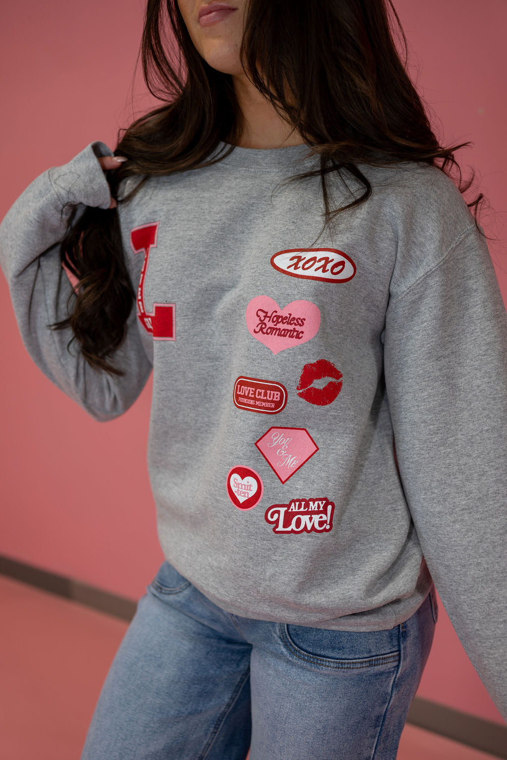 FS LOVER GIRL PATCHES SWEATSHIRT*