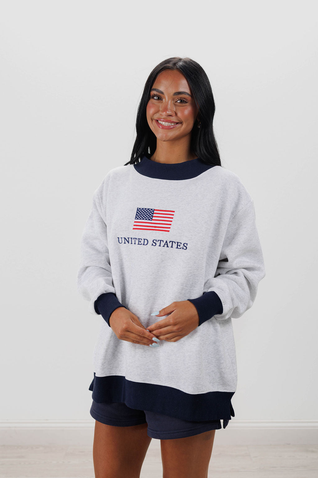 UNITED STATES FLAG MOCKNECK