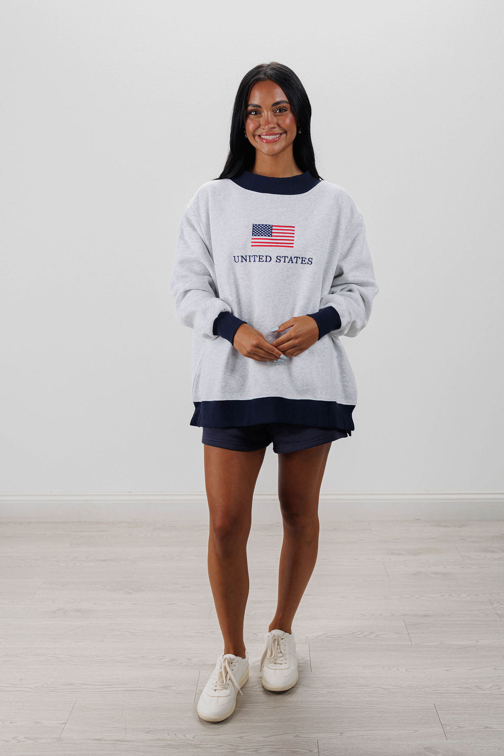 UNITED STATES FLAG MOCKNECK