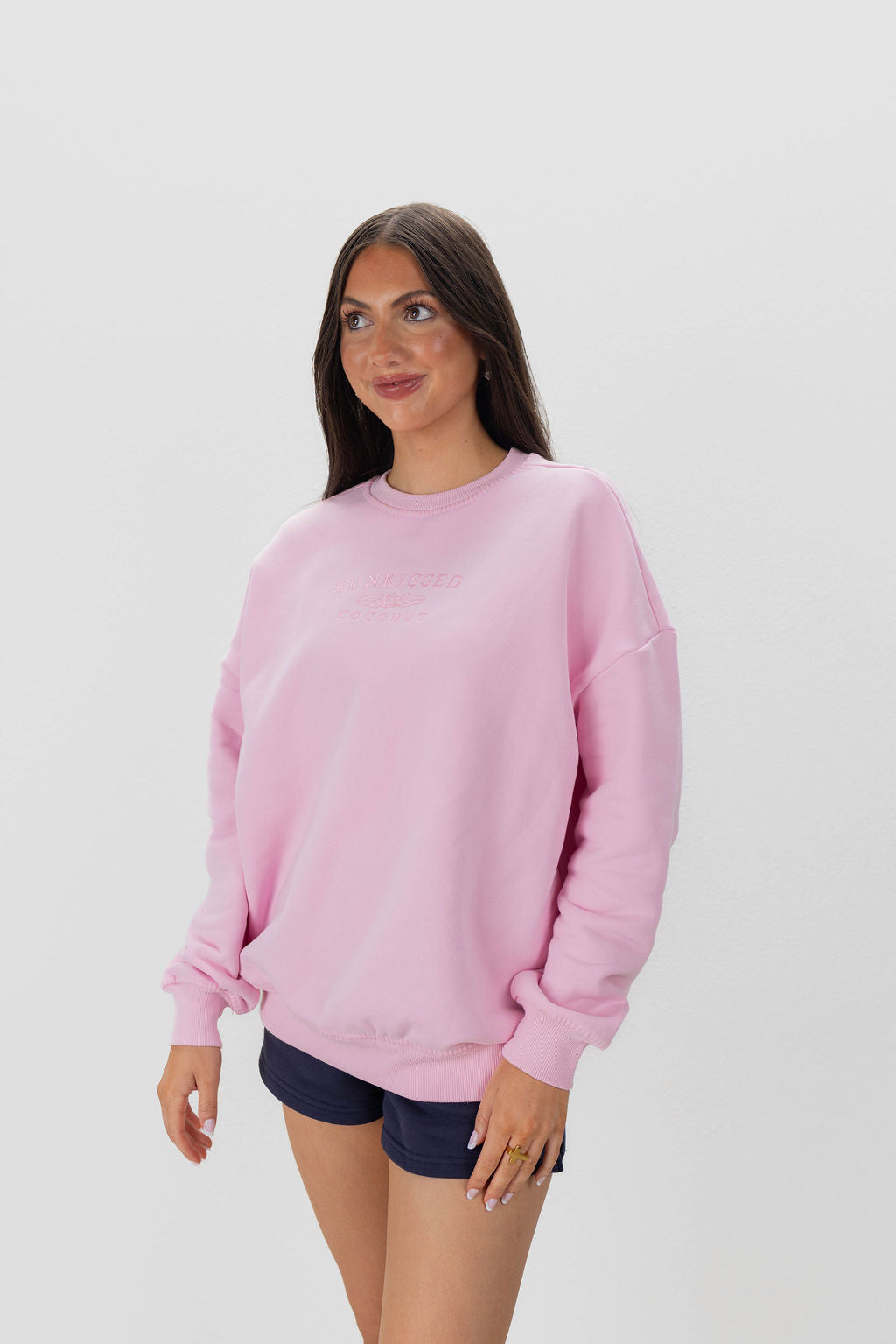 STITCHED LOGO SWEATSHIRT