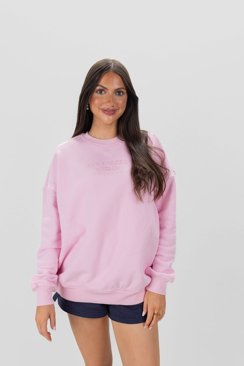 STITCHED LOGO SWEATSHIRT