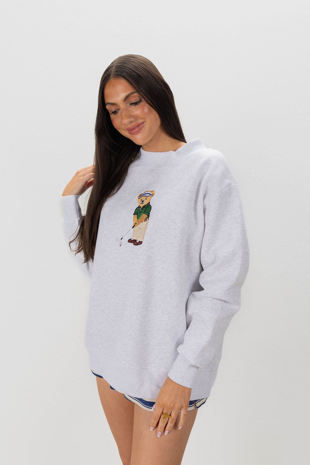CLASSIC GOLF BEAR MOCKNECK