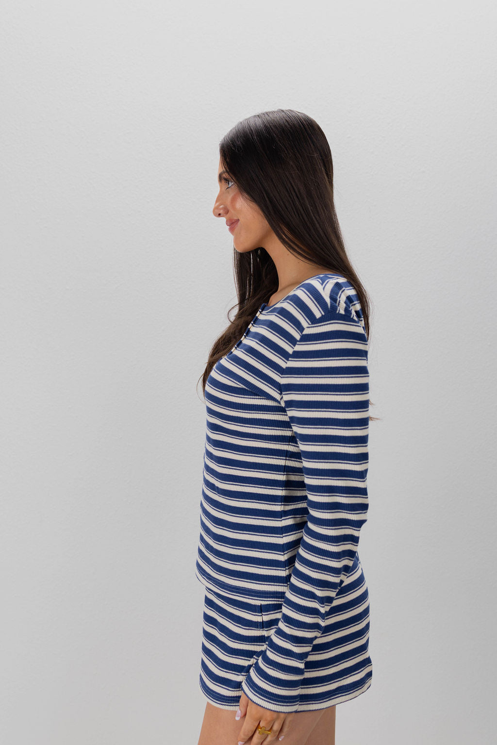 STRIPED KNIT TOP