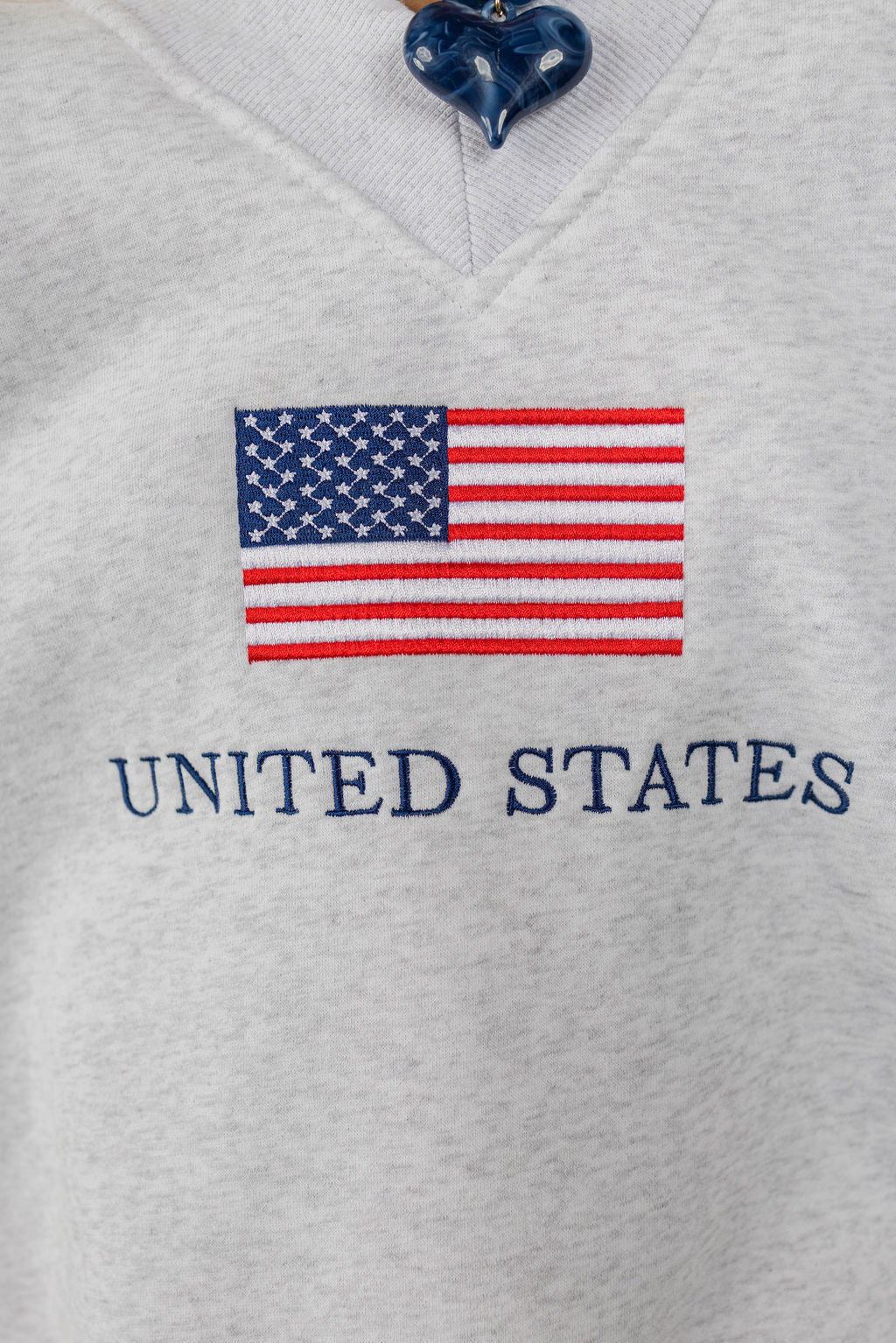 U.S. FLAG V-NECK SWEATSHIRT