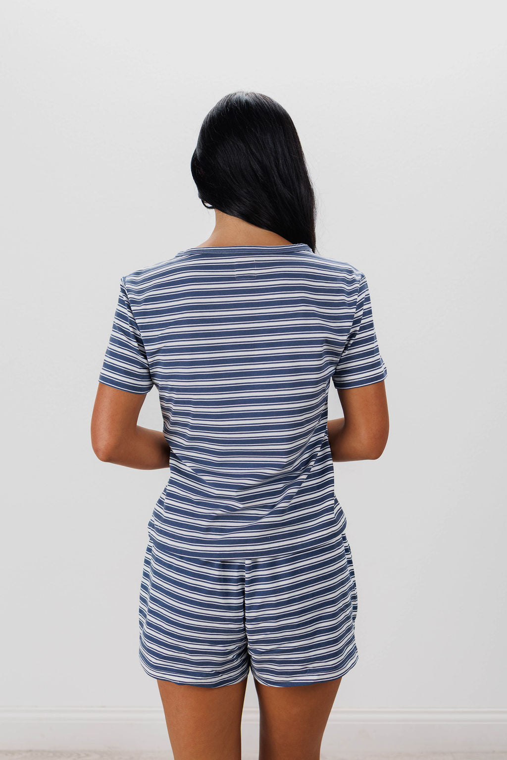 STRIPED SHORT SLEEVE TOP