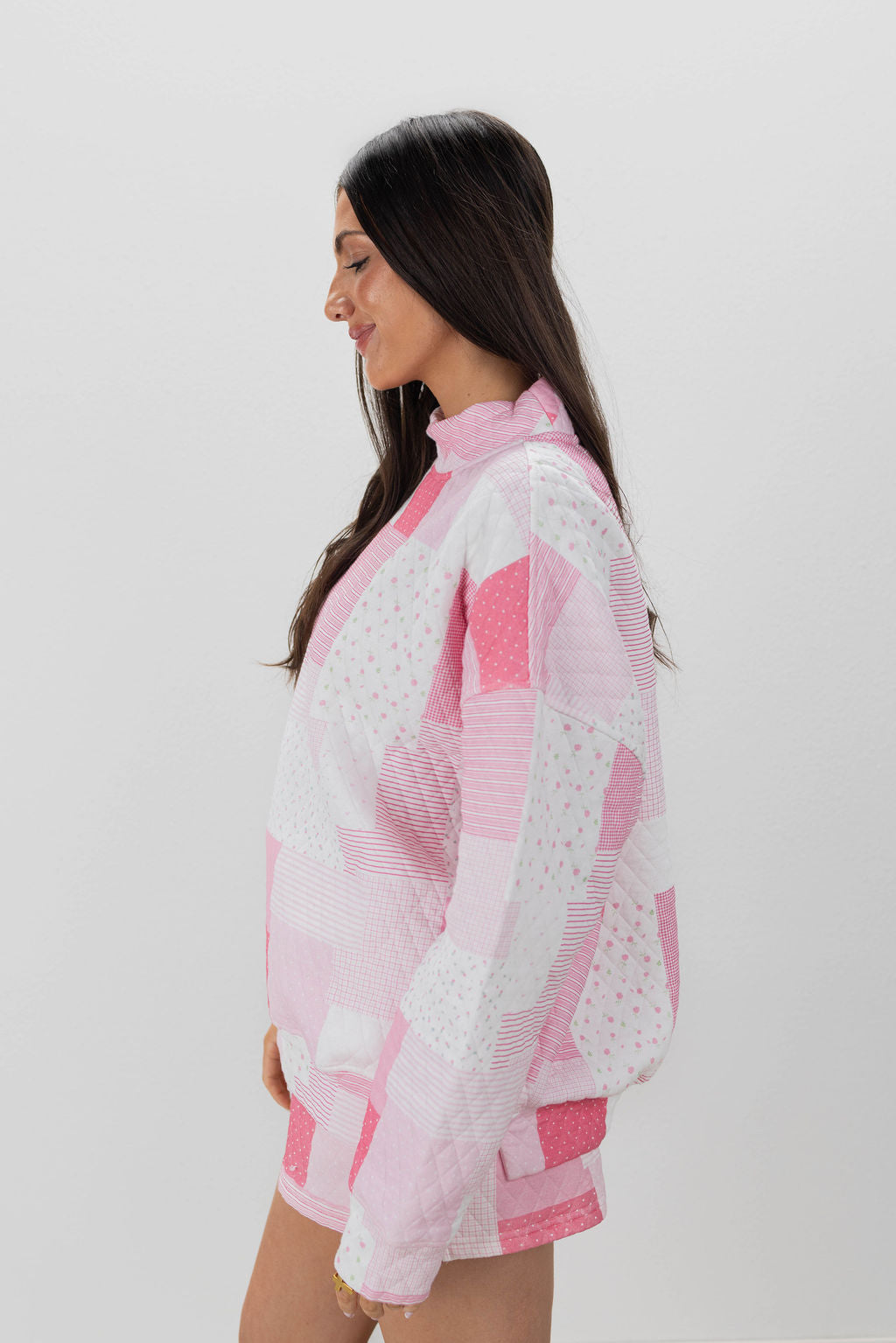 QUILTED MOCKNECK