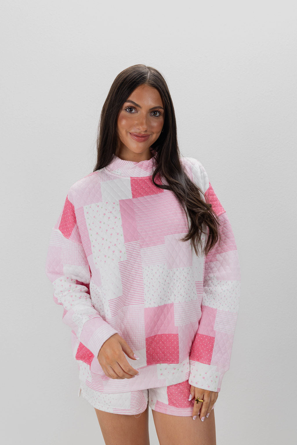QUILTED MOCKNECK