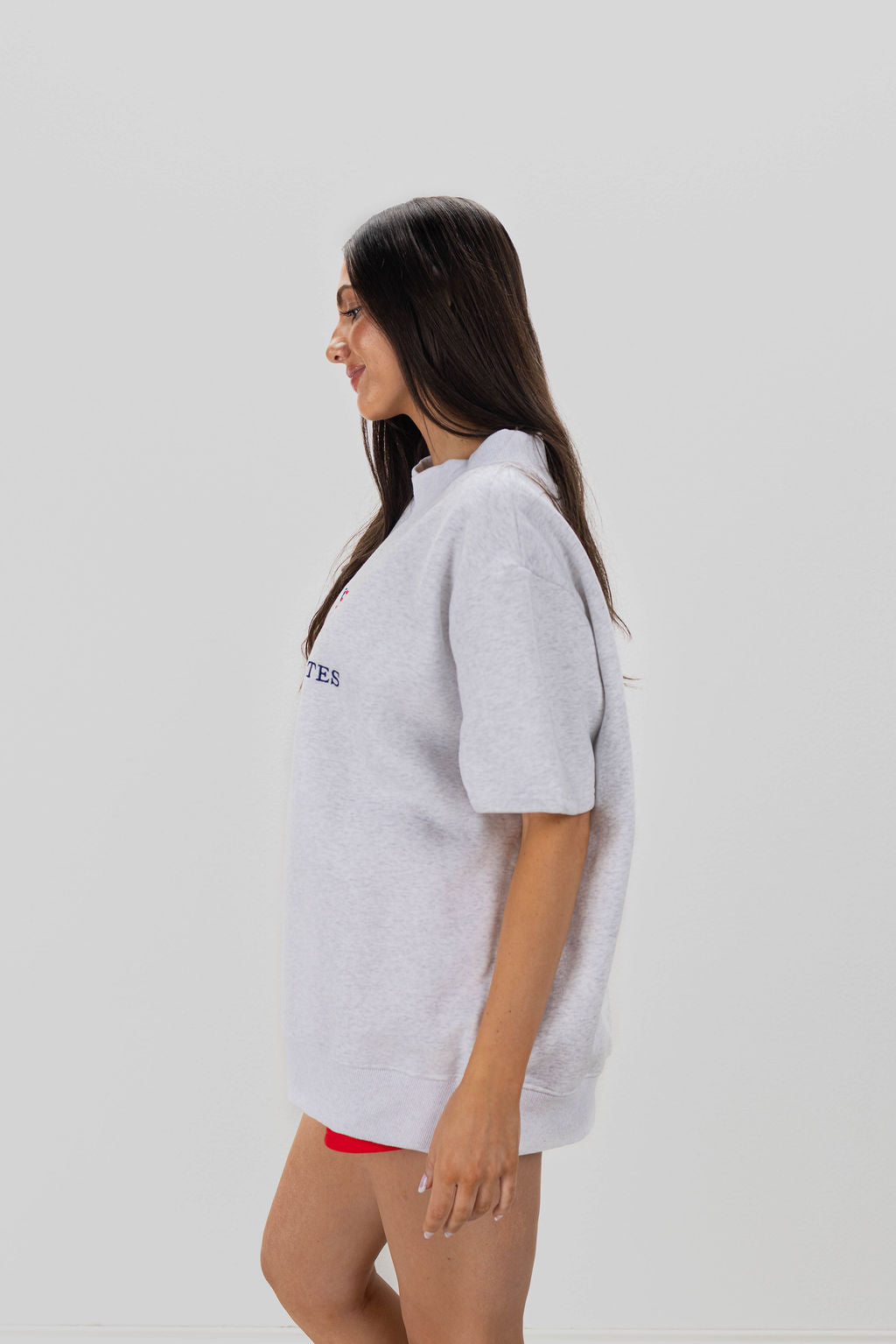U.S. FLAG SHORT SLEEVE MOCKNECK