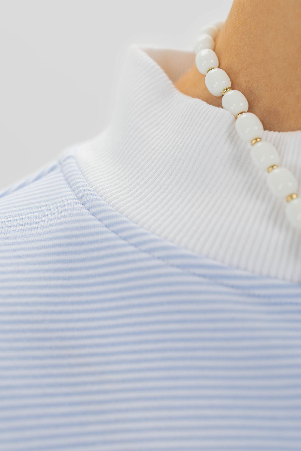 MINI STRIPED MOCKNECK