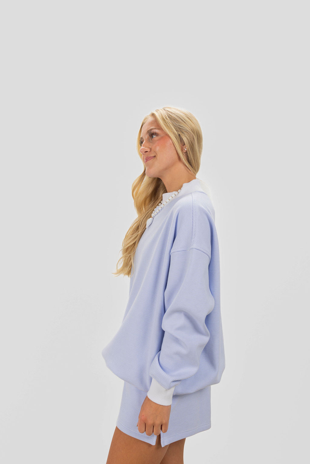MINI STRIPED MOCKNECK