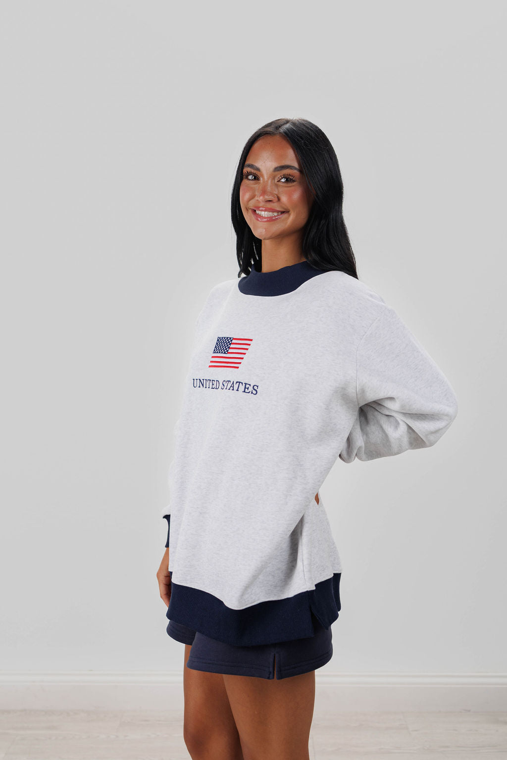 UNITED STATES FLAG MOCKNECK