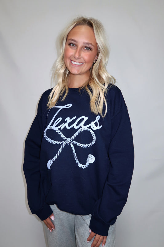 CS TEXAS BOW SWEATSHIRT*