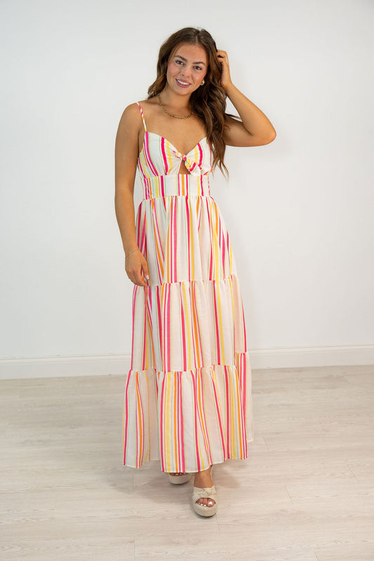 ISLAND STRIPE DRESS*