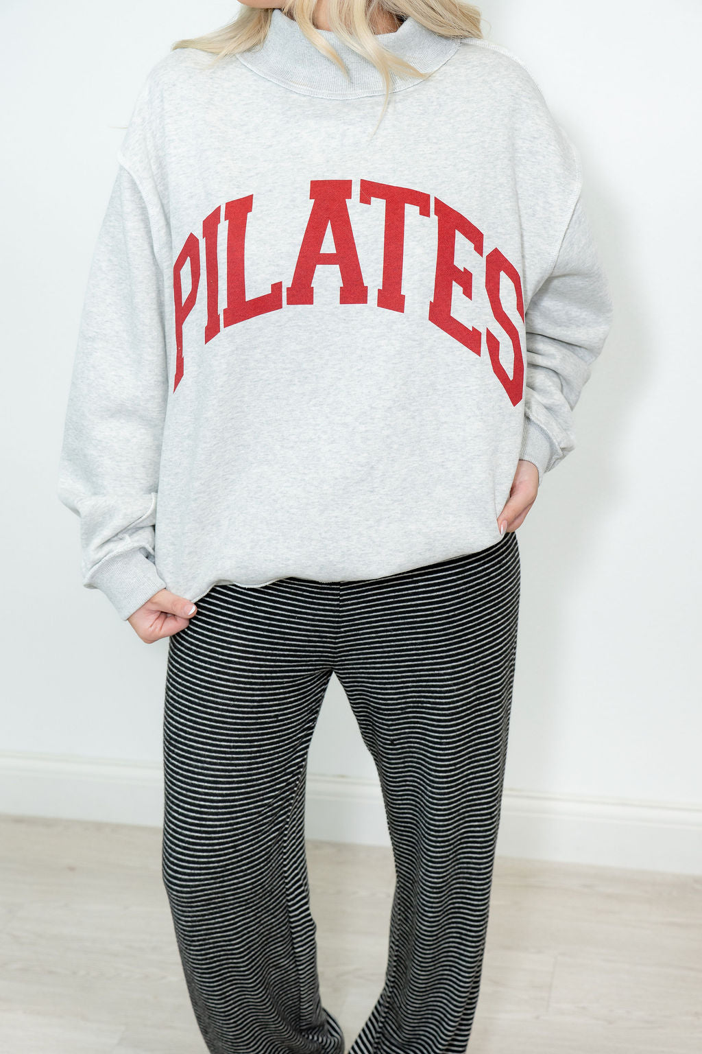 PILATES REVERSIBLE MOCKNECK*