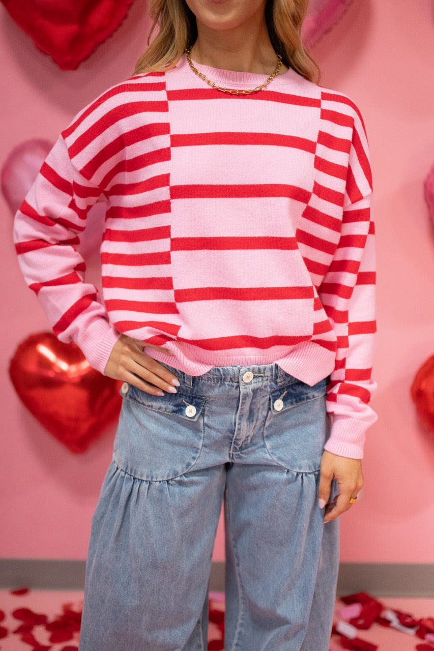 FSH P1019 STRIPED TOP*