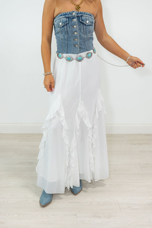 WILD WEST MAXI SKIRT