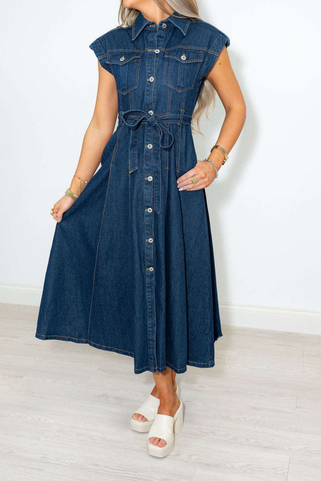 HOLLY DENIM DRESS*