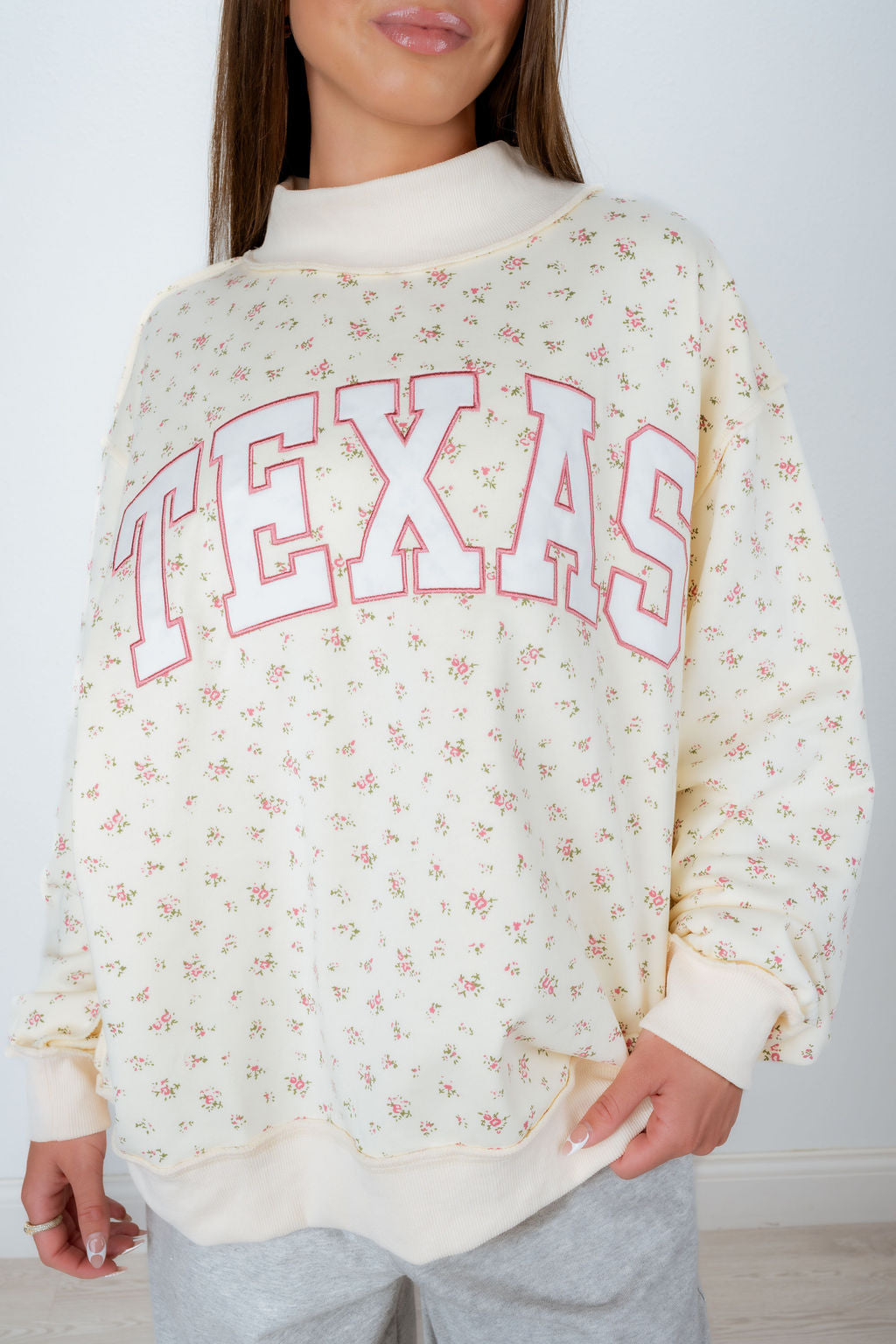 TEXAS FLORAL MOCKNECK