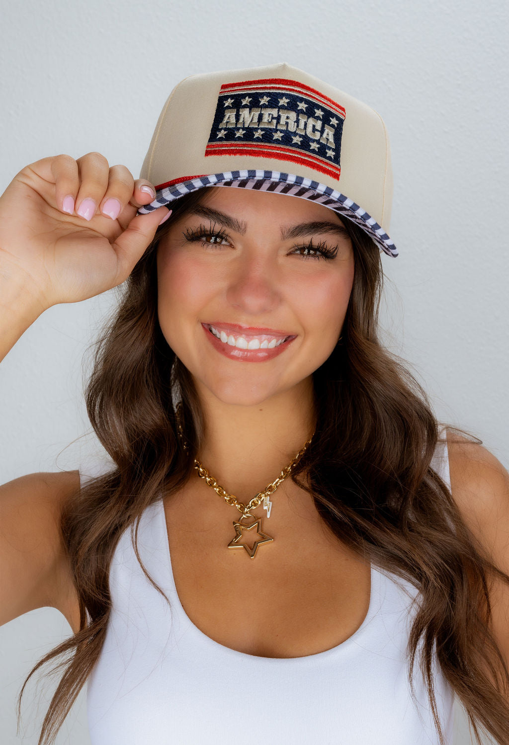 AMERICA STRIPED HAT