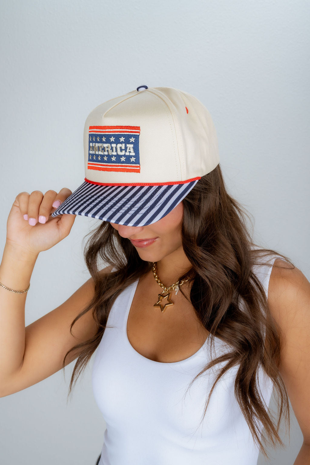 AMERICA STRIPED HAT