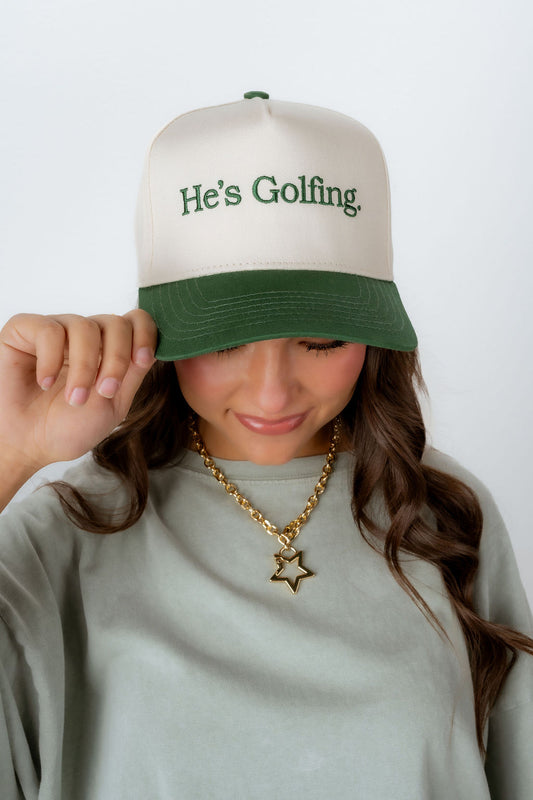 HE'S GOLFING HAT