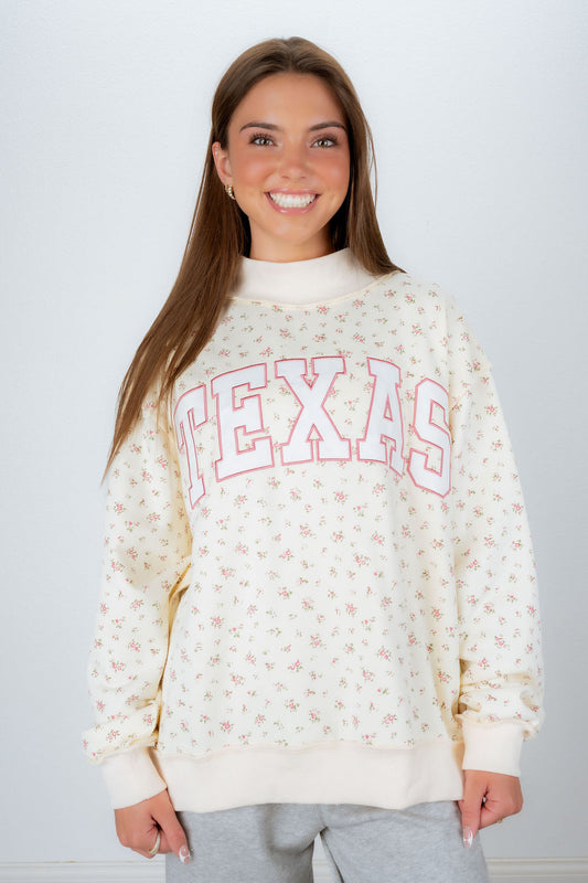 TEXAS FLORAL MOCKNECK
