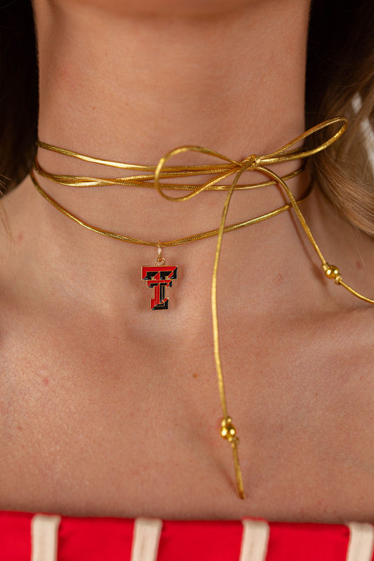 TEXAS TECH WRAP NECKLACE