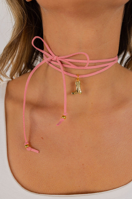 COWGIRL BOOT WRAP NECKLACE